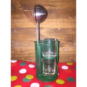 Starbucks Espresso Accessory  Stainless Spoon 2 Cups Barista Organizer Set 4 Pc